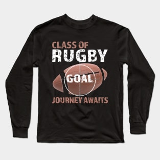 American Football Class of Rugby Journey Awaits Long Sleeve T-Shirt
